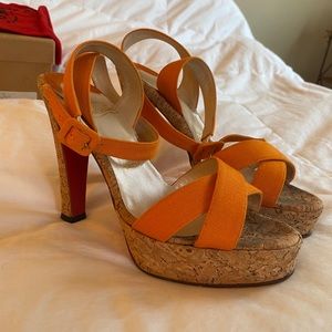 Christian Louboutin Cork Sandals